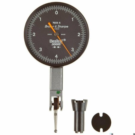 BNS Bestest Dial Test Indicator, Black Dial Face, Lever Type 599-7033-5